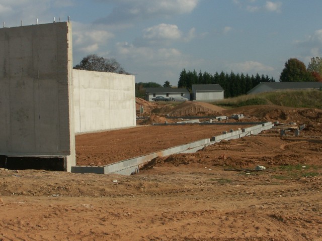 New Firehouse construction taken 11-04-2007. Southwest corner back side.