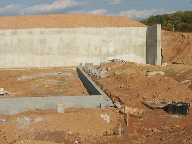 New Firehouse construction taken 11-04-2007. Southeast corner looking northeast.