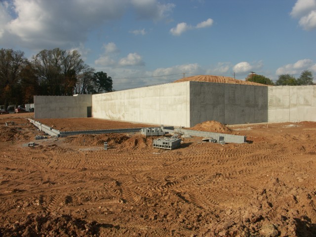 New Firehouse construction taken 11-04-2007. Southeast corner looking northwest.