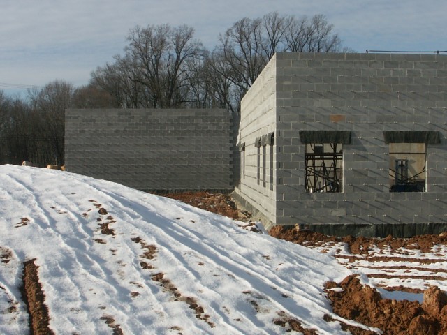 Back side of station looking west.