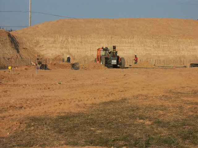 Work has begun at the New Station site. October 8, 2007.