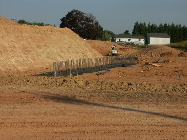 Work has begun at the New Station site. October 8, 2007.